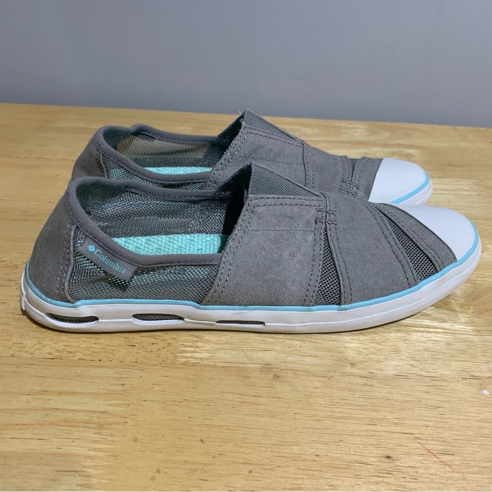 Columbia Sneakers‎ FLat Casual Comfort Shoes Gray Fabric Mesh Womens Size 9